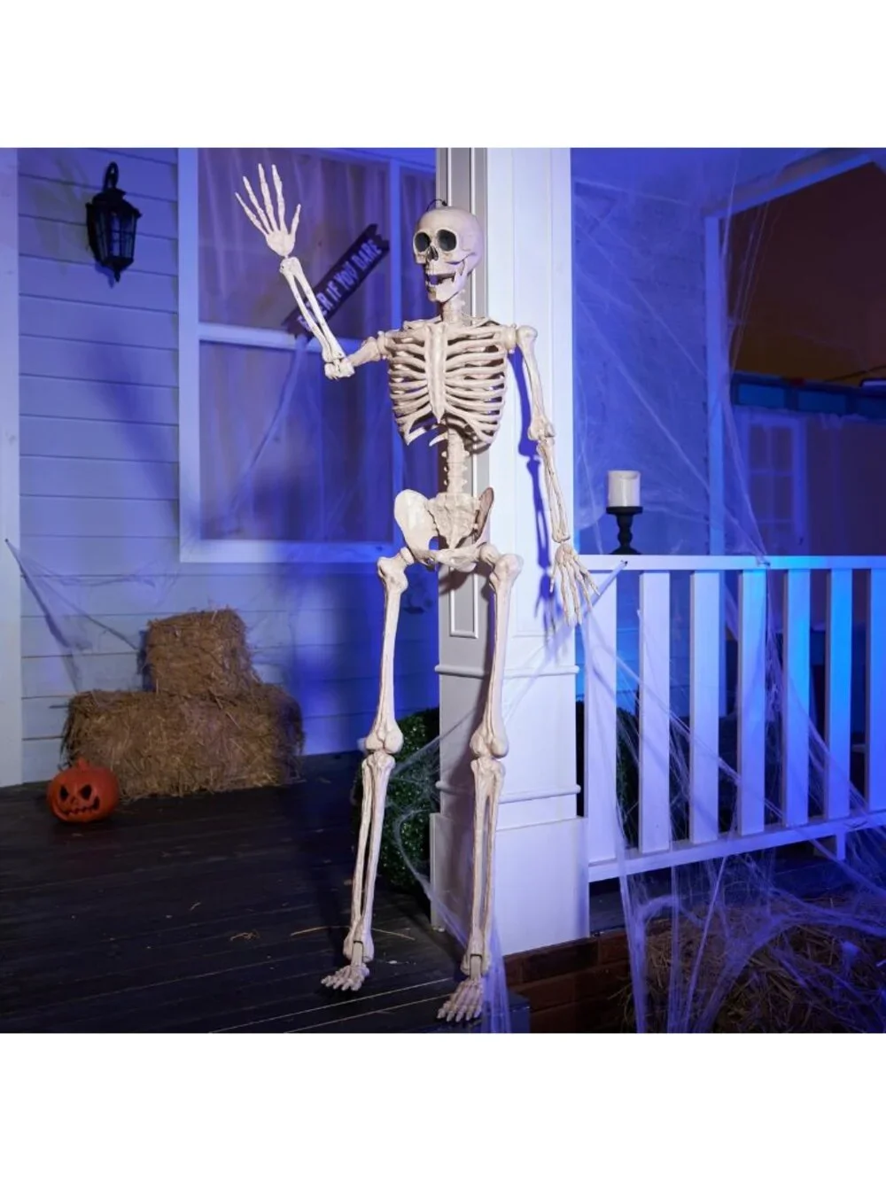 Life-Size 5FT Posable Skeleton Decor | Movable Joints for Halloween Parties